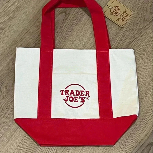 Brand New Trader Joe’s Mini Tote in Red - Picture 2 of 4